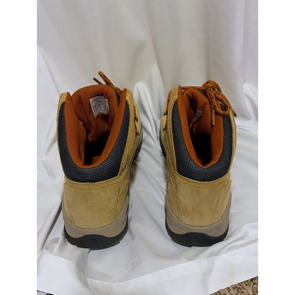 Columbia Waterproof Boots Mens 11.5 Yoncalla Suede Curry Shark Hiking Like New - Picture 3 of 8